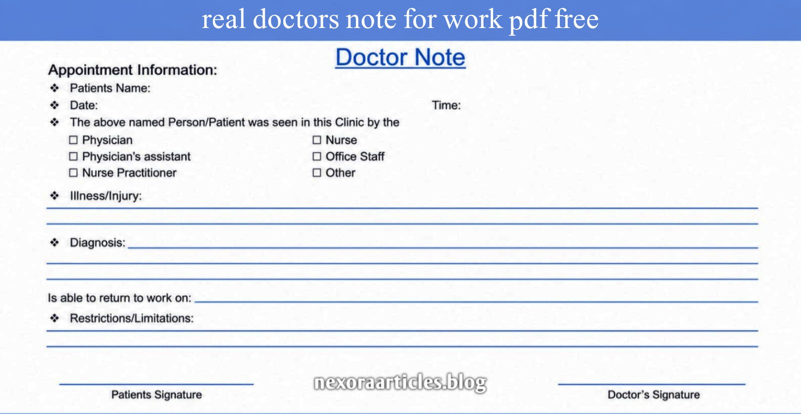 Real Doctors Note for Work PDF Free: What’s Legit, What’s Not, and How to Get One Legally